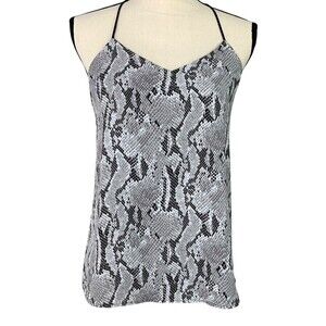 No Tag/Unbranded  Flowy Snakeskin Pattern Tank Top Women S Casual Reversible